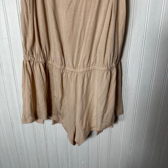 Eberjey Ivy Flounce Teddy Pink Tint Romper - Picture 4 of 6